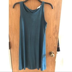 Suede Tie back dress